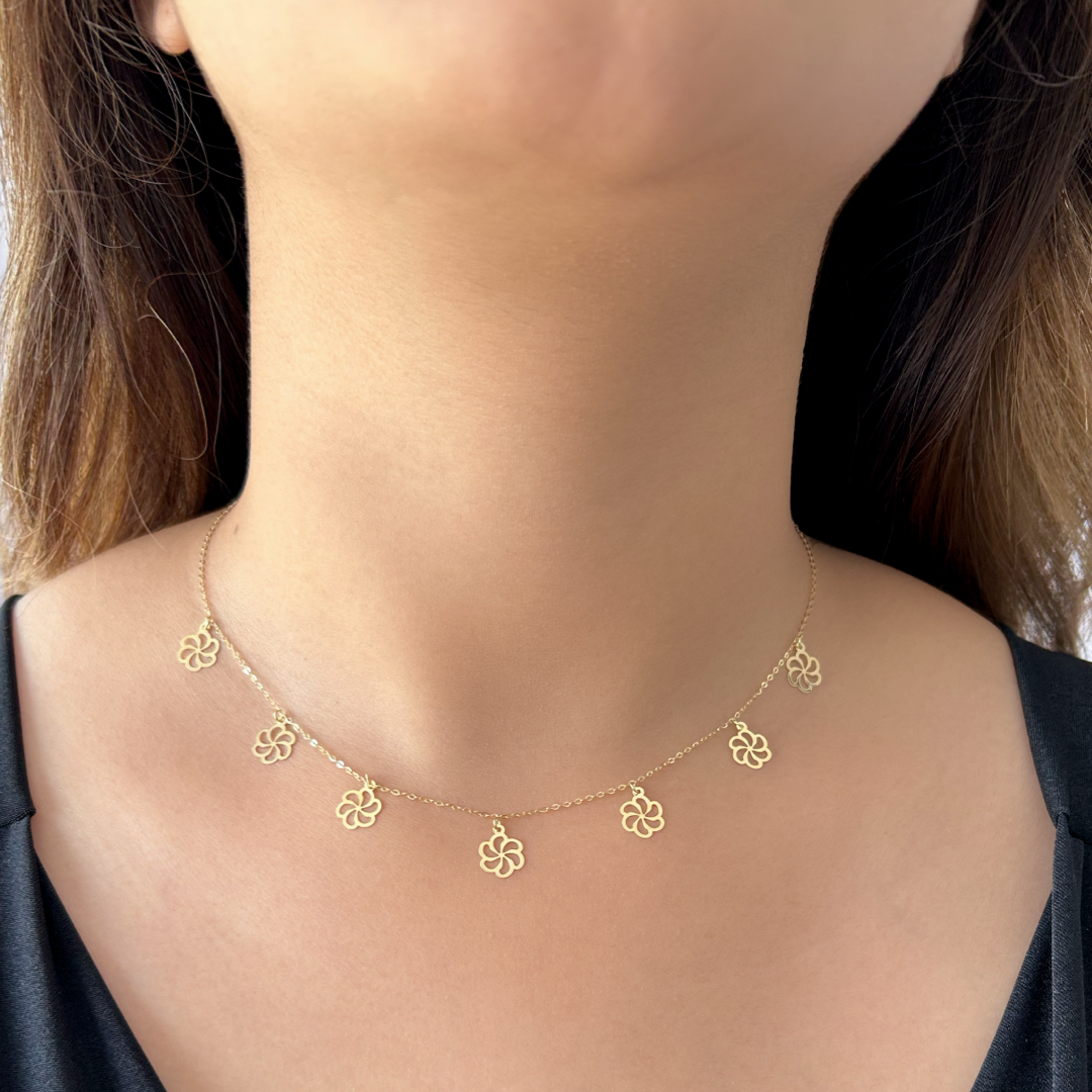 Fan Charm Necklace