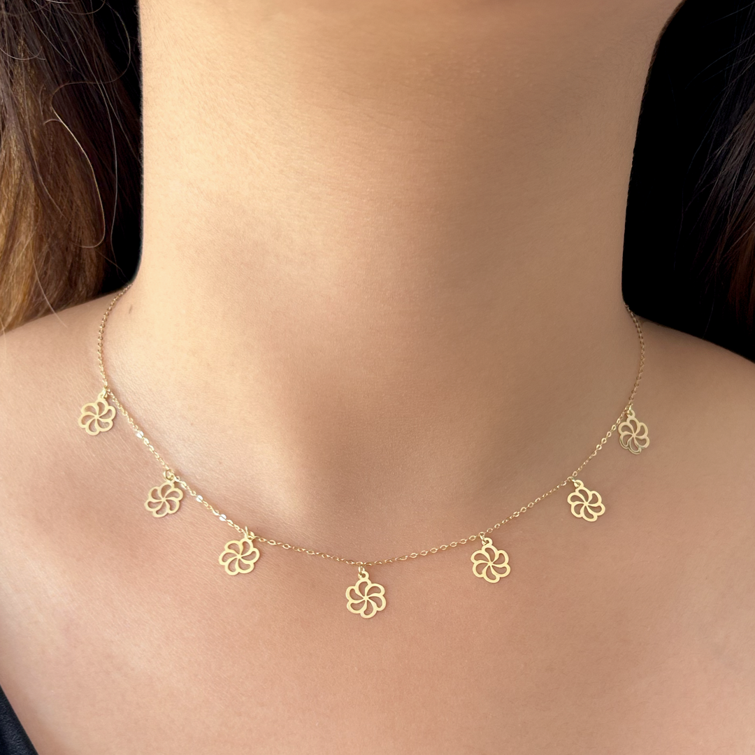 Fan Charm Necklace