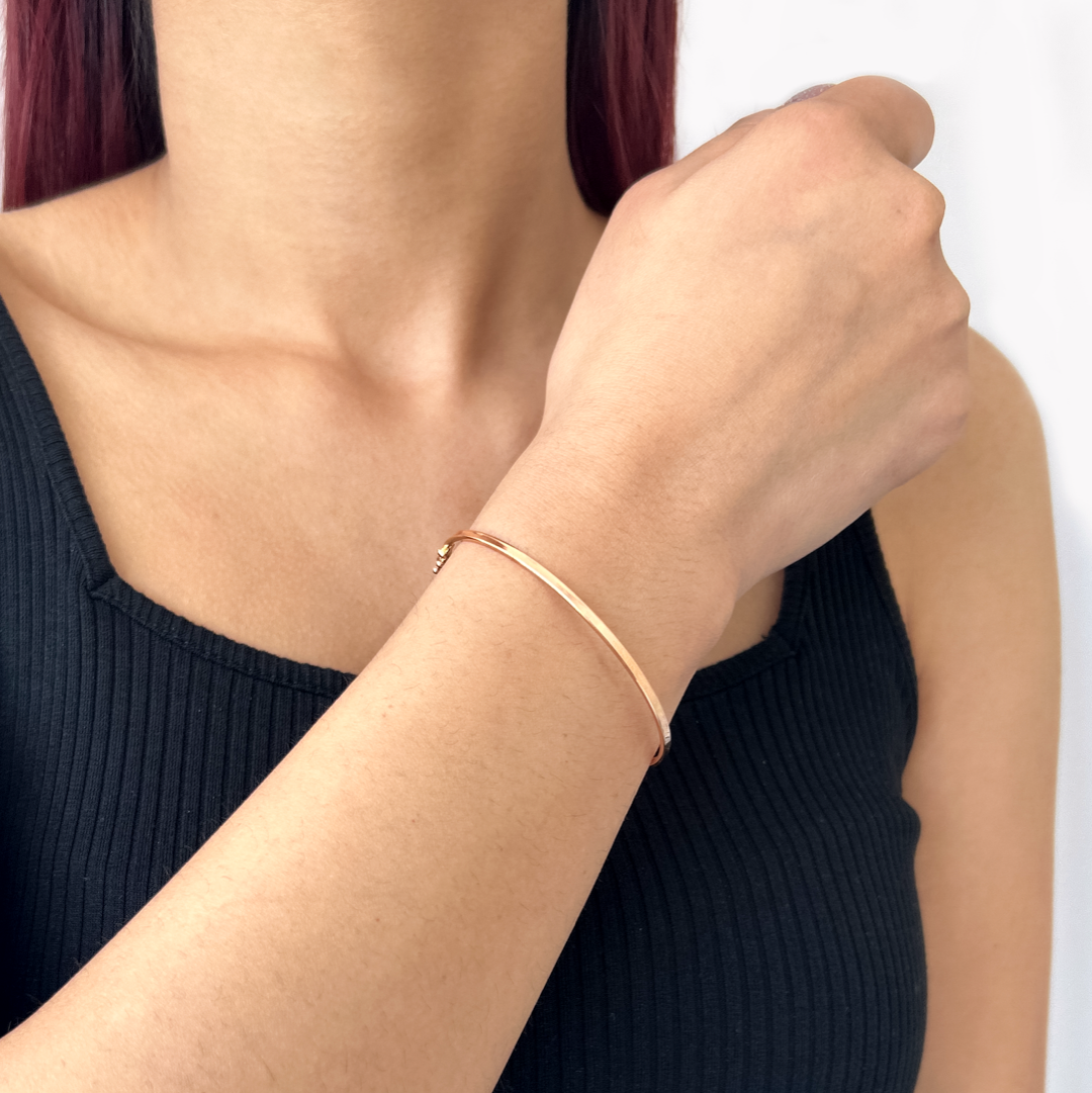 Flat Bangle Bracelet