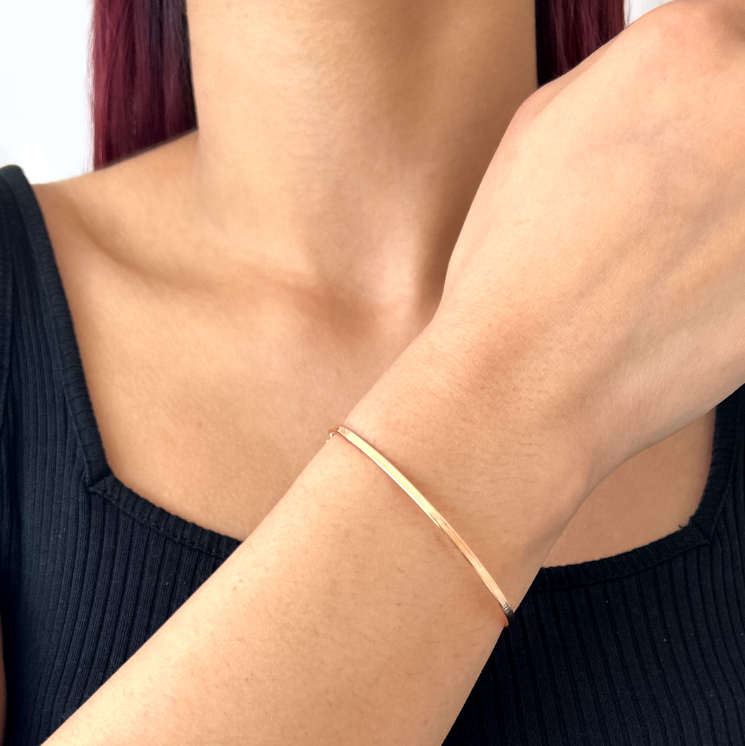 Flat Bangle Bracelet