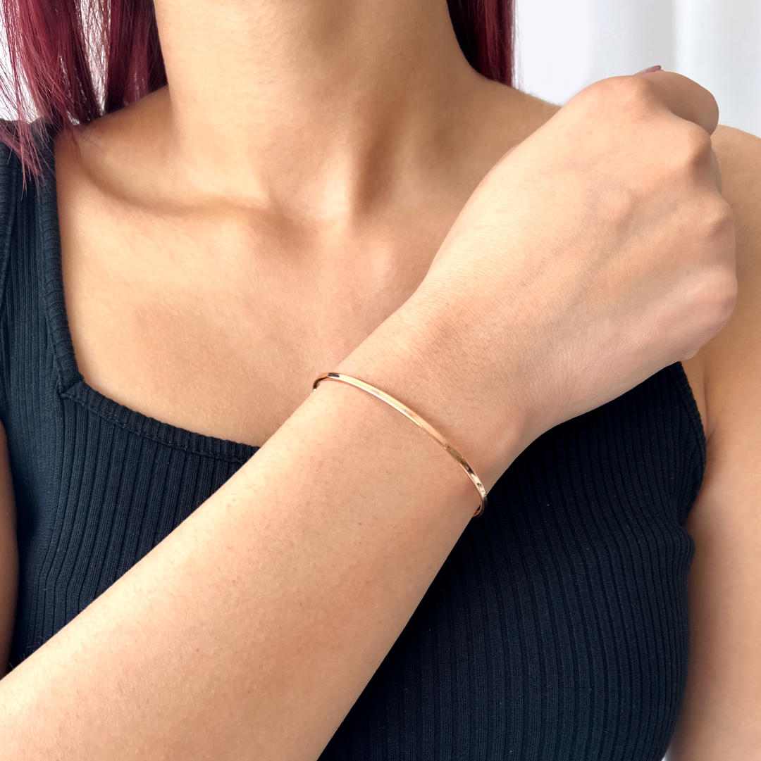 Flat Bangle Bracelet