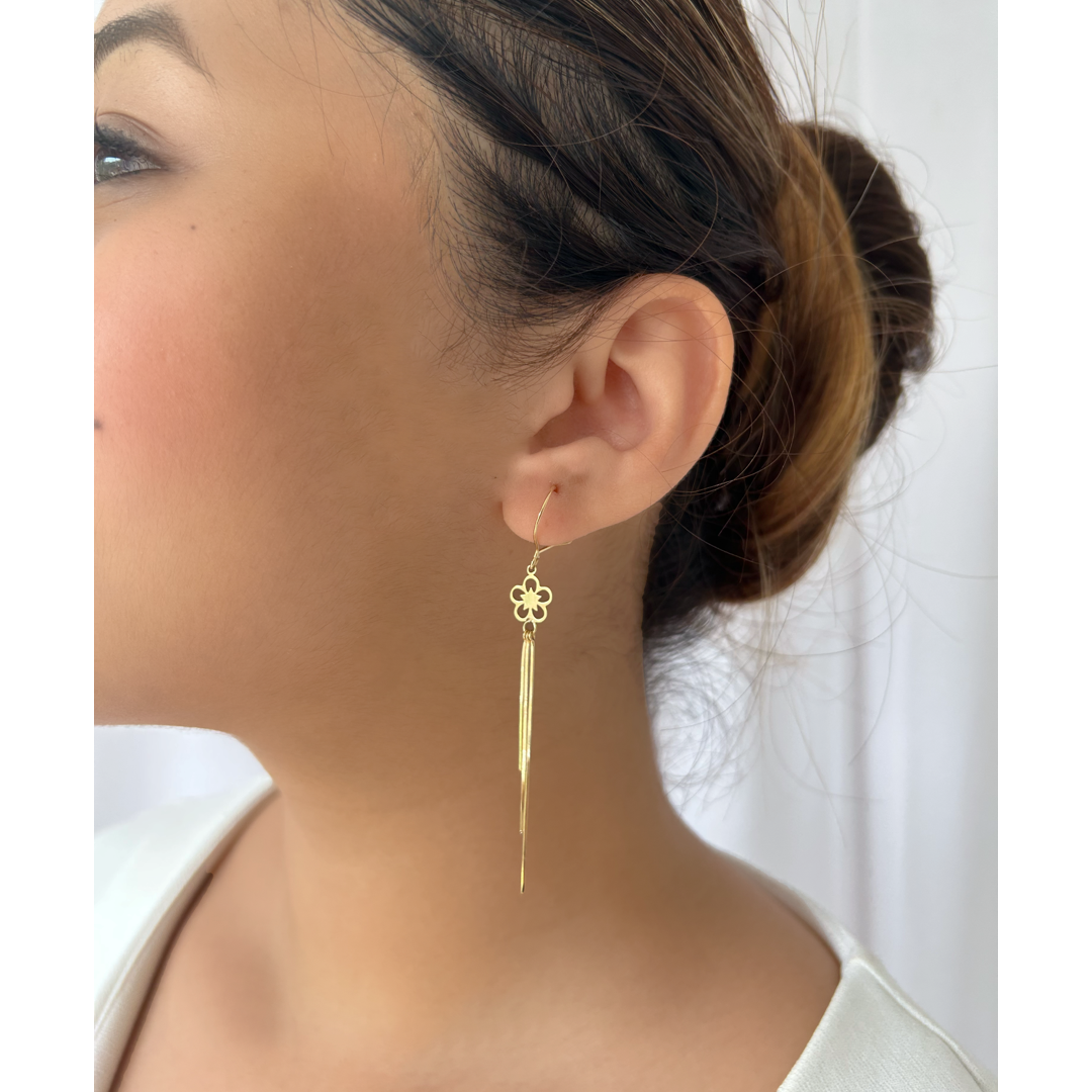 Bloom Chain Drop Earrings