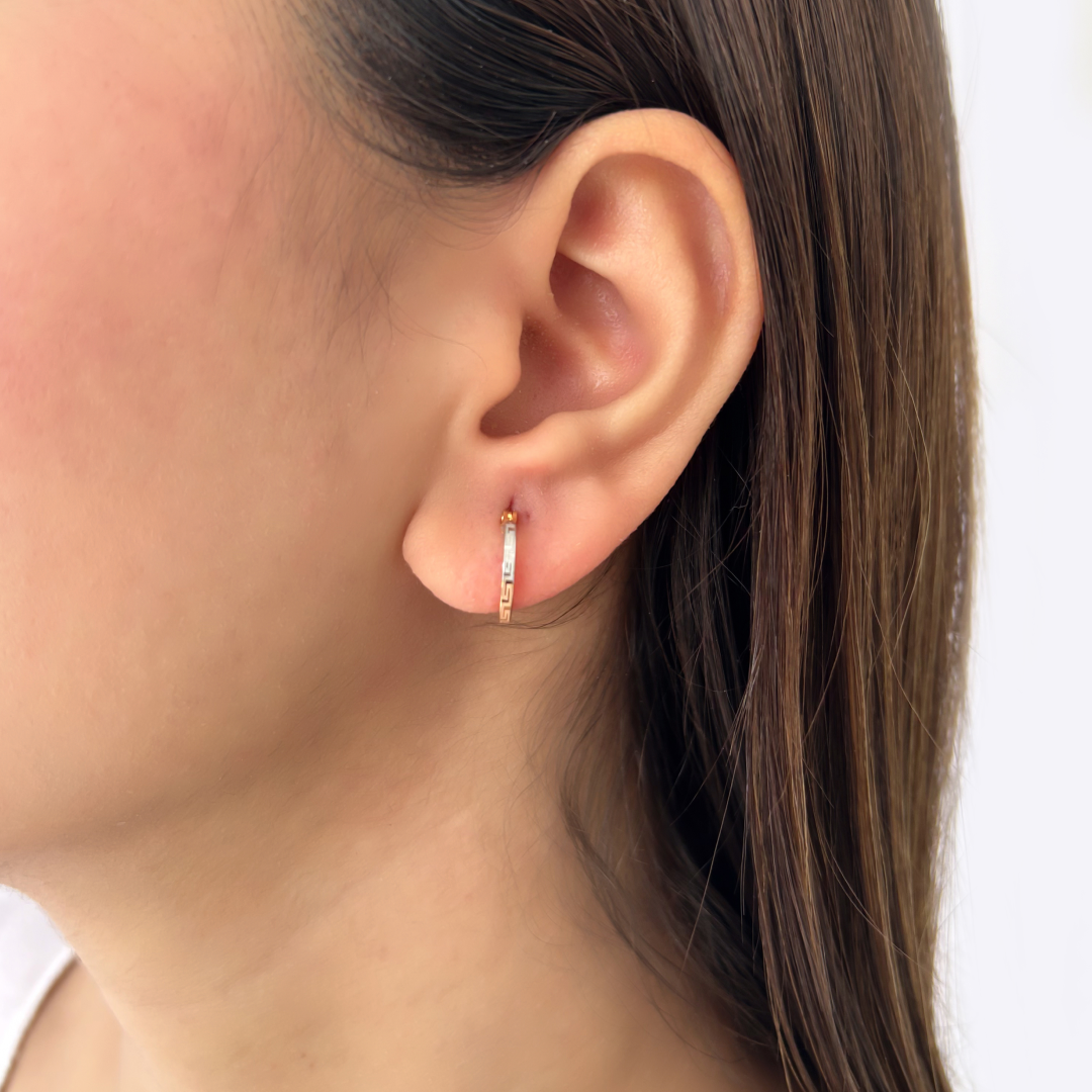 Mini Multi Meander Round Hoops