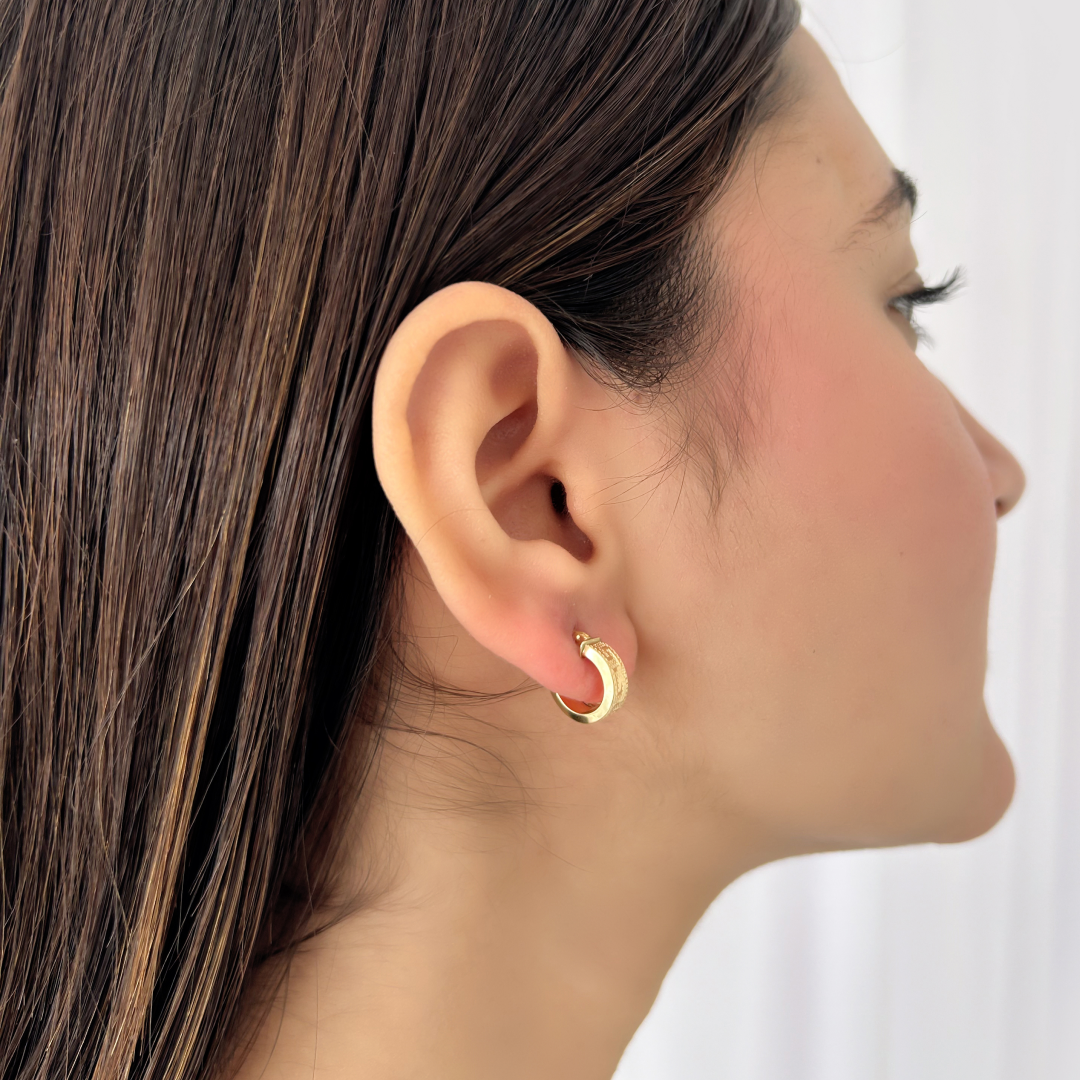 Mini Embossed Meander Hoops