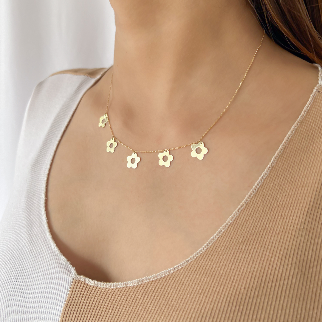 Flower Charm Necklace