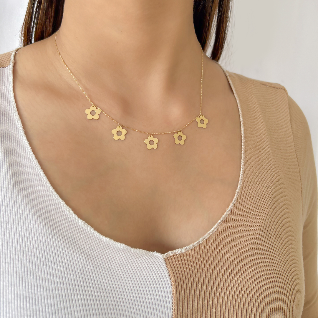 Flower Charm Necklace