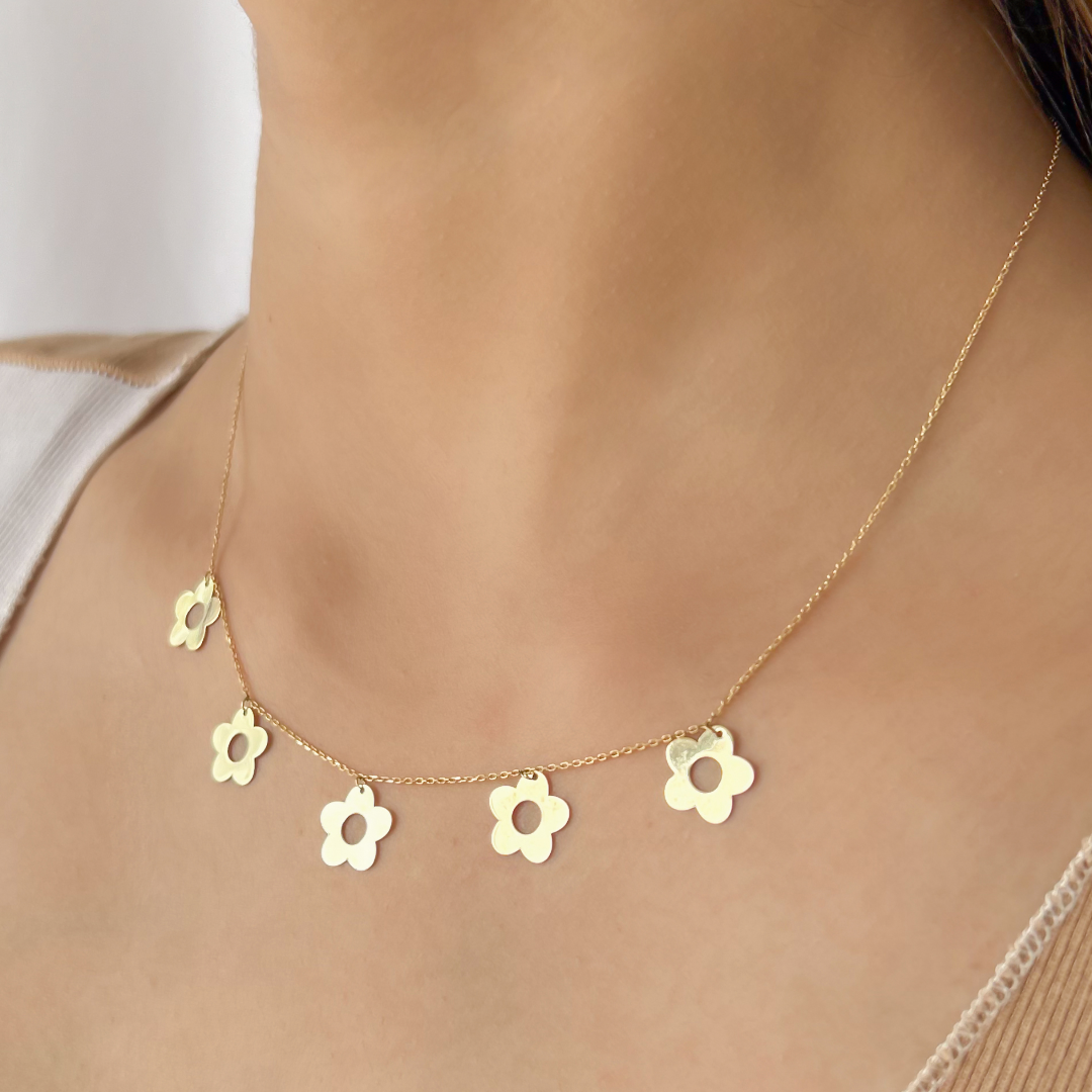 Flower Charm Necklace