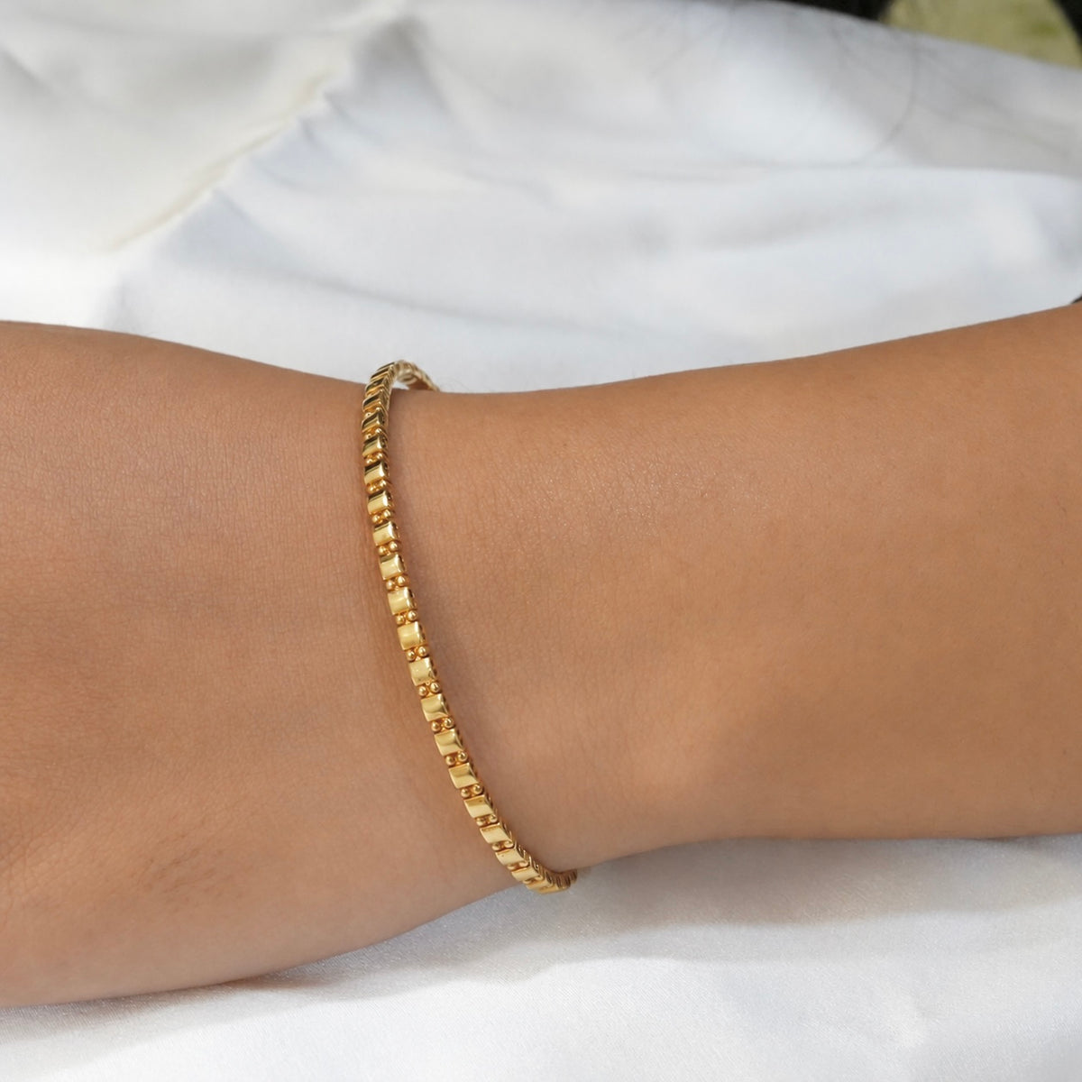 Textured Bangle Bracelet