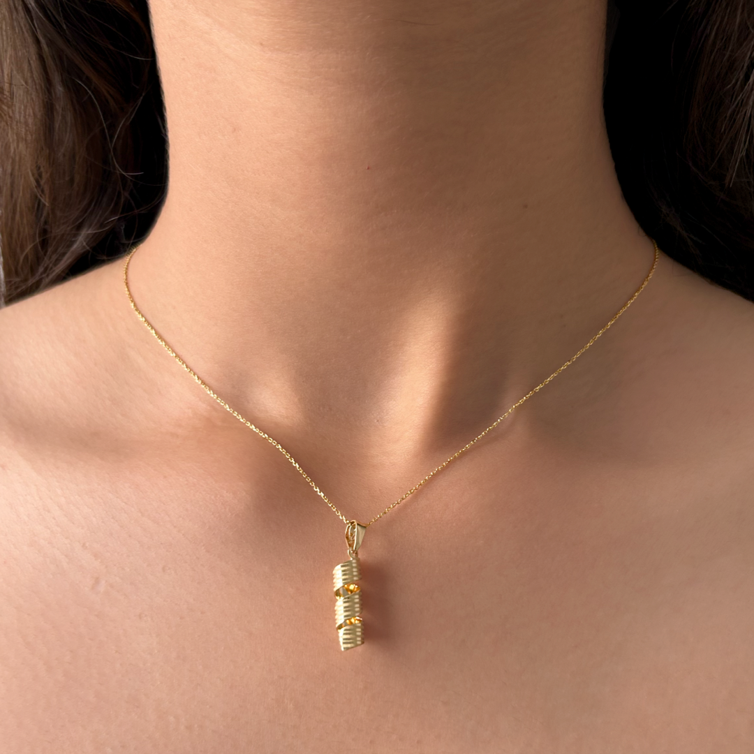 Gold Spiral Pendant