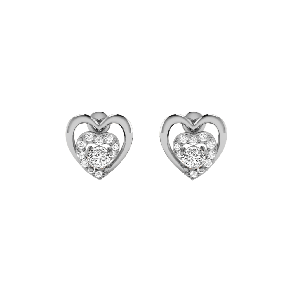 Heart Embrace Studs