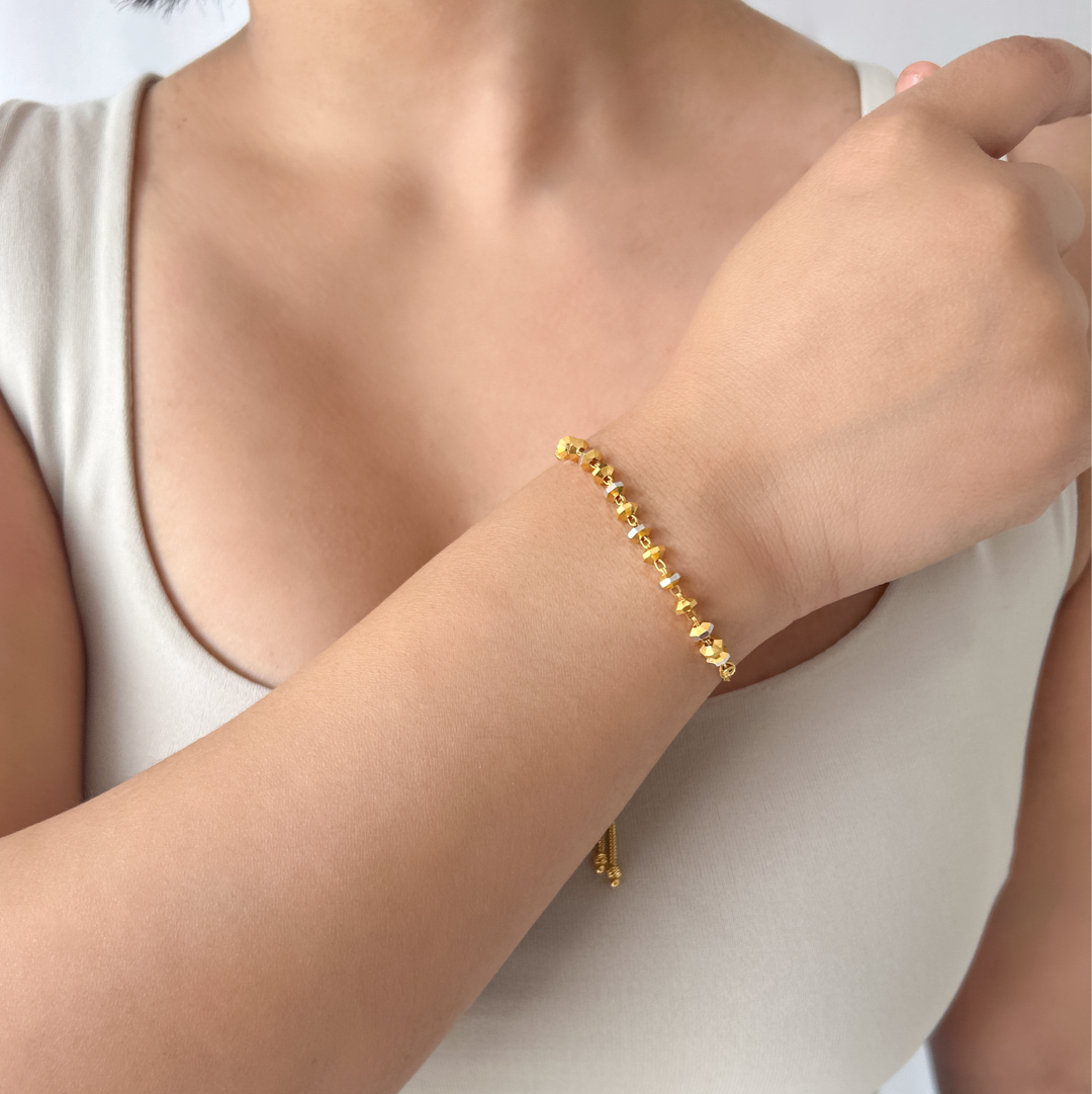 Hammered Sphere Bracelet