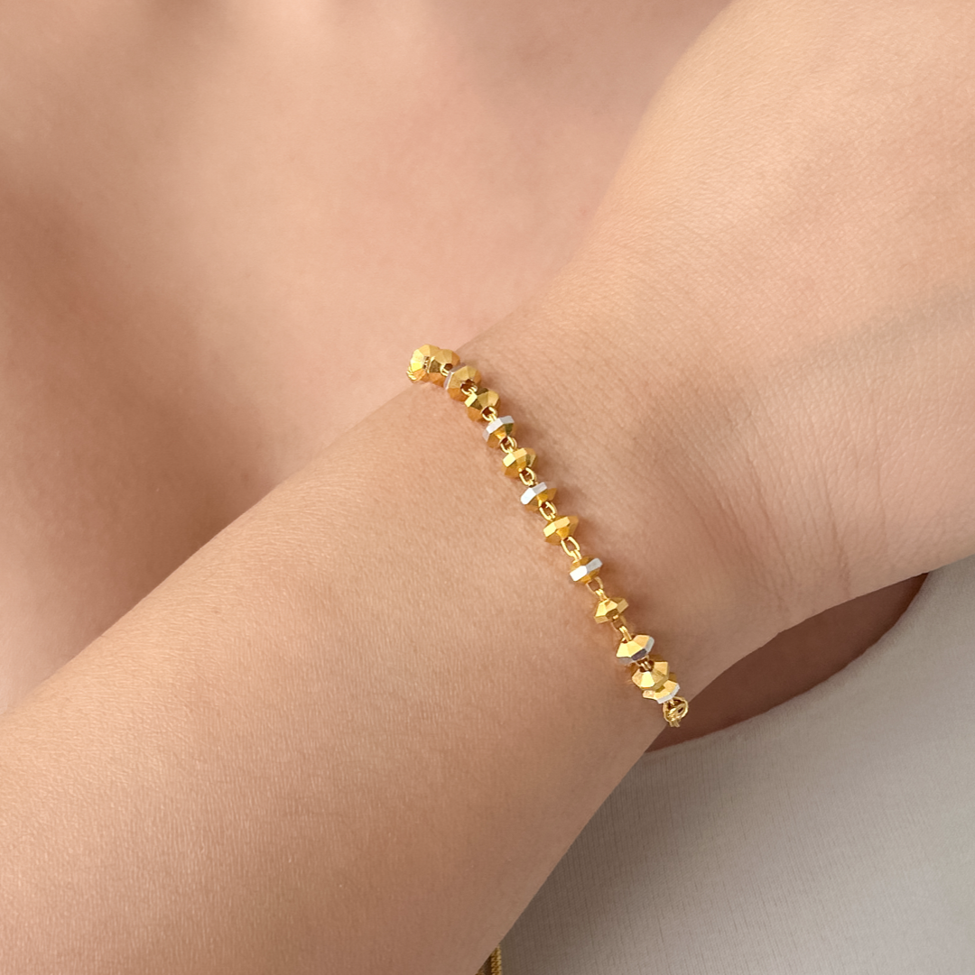 Hammered Sphere Bracelet