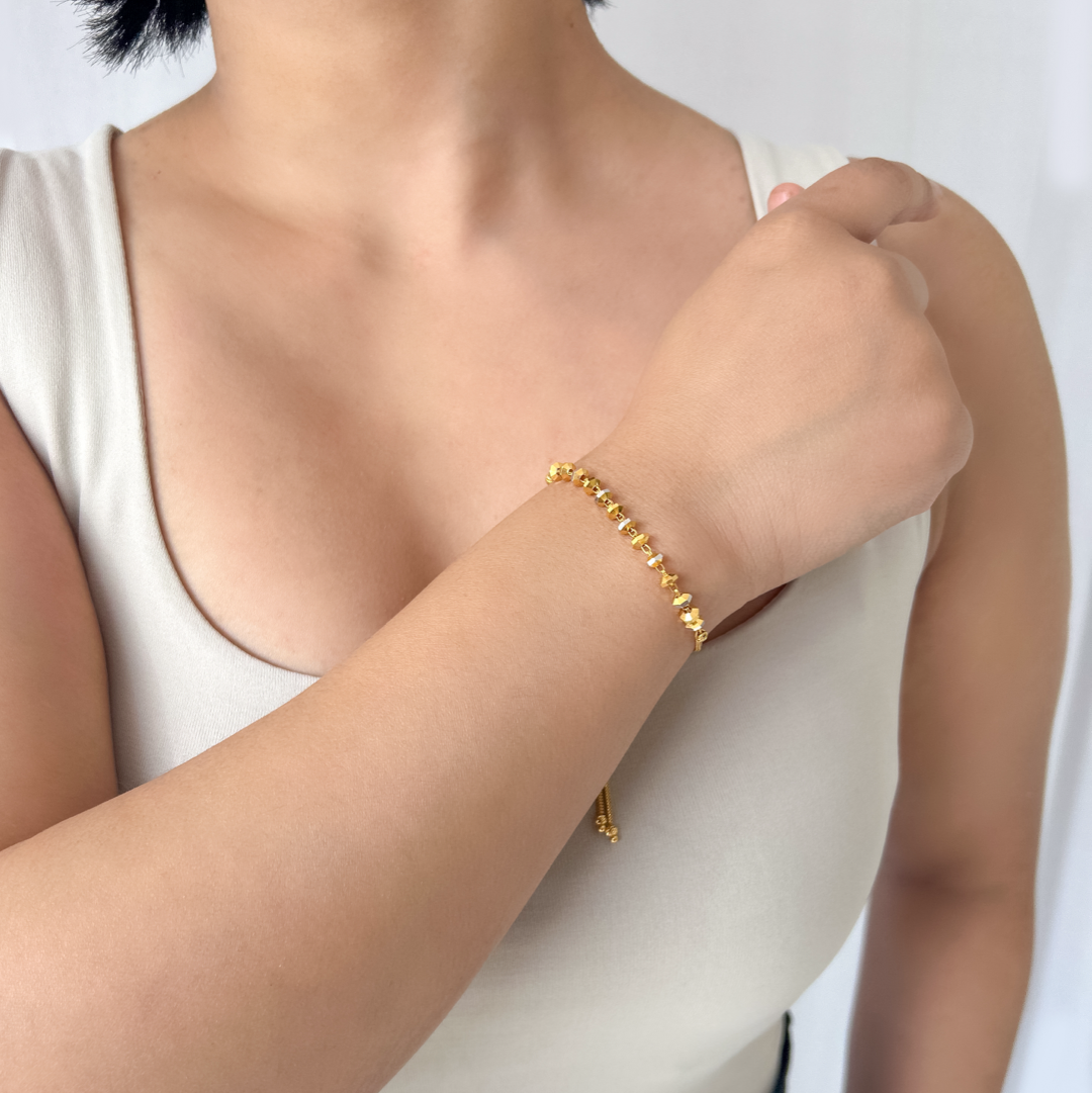 Hammered Sphere Bracelet