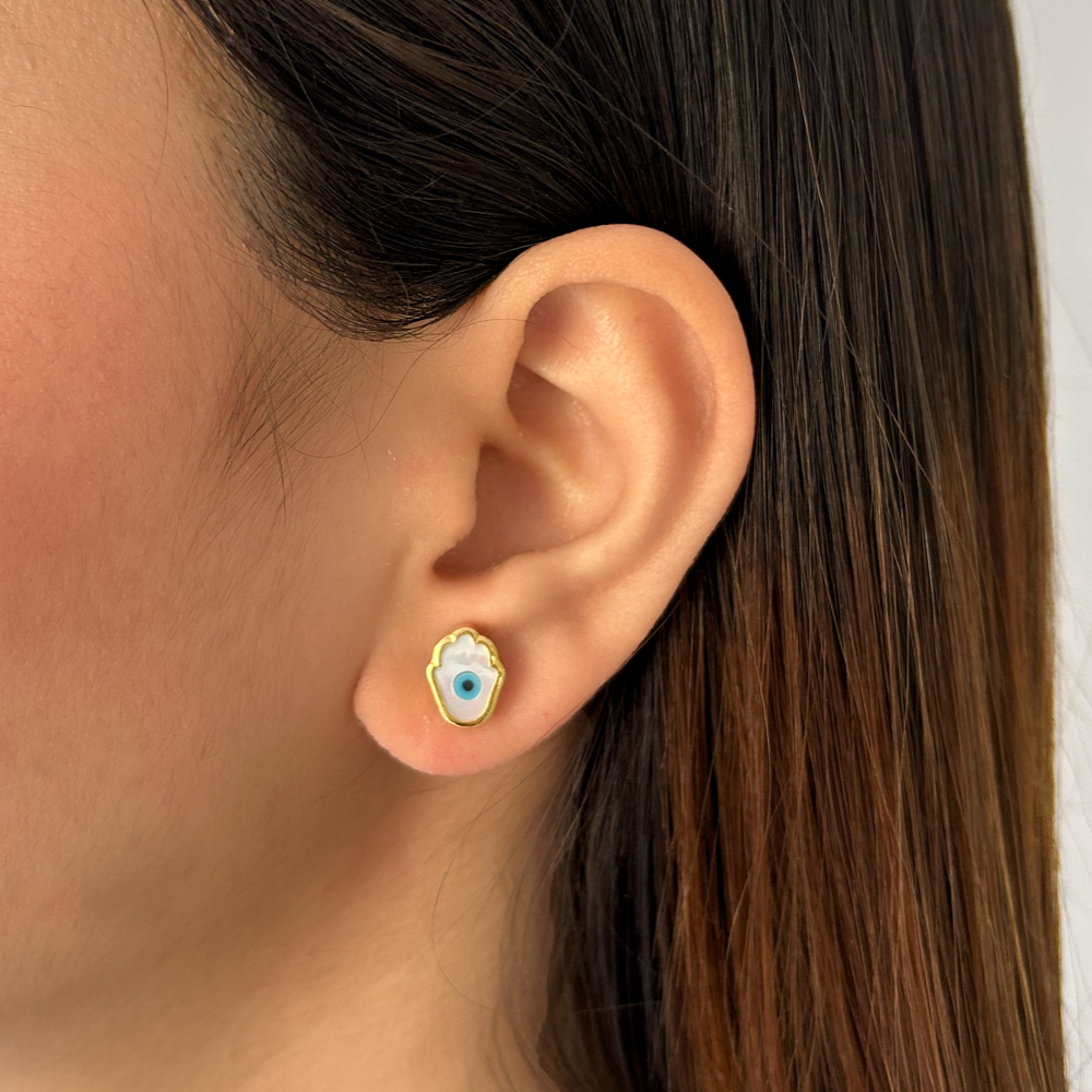 Hamsa Eye Studs