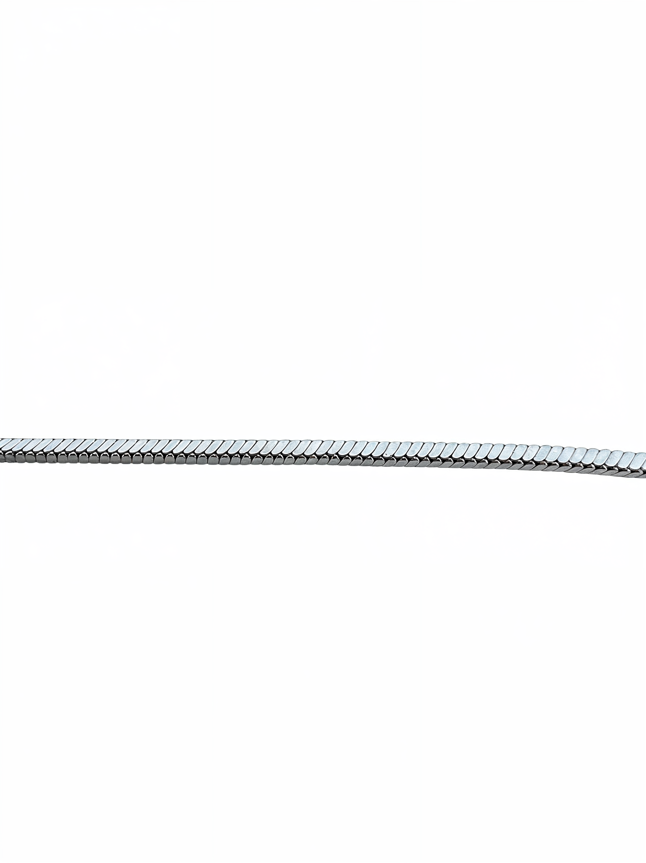 Mini Box Snake Chain | White