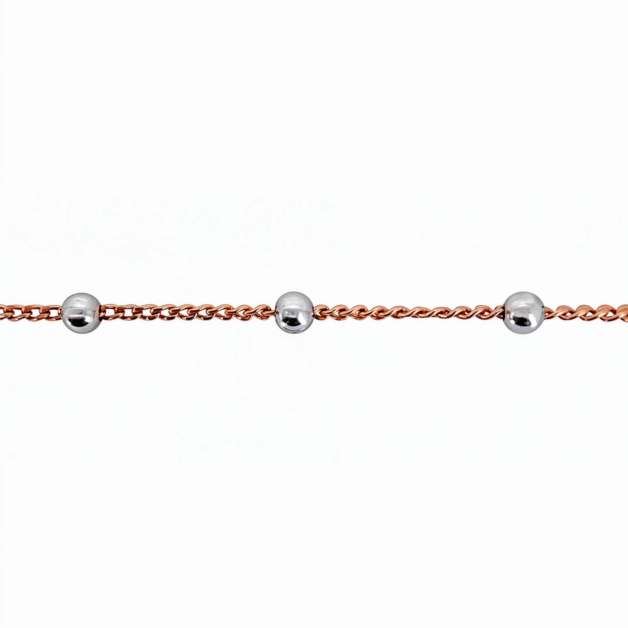 Dual Color Sphere Chain - 14k