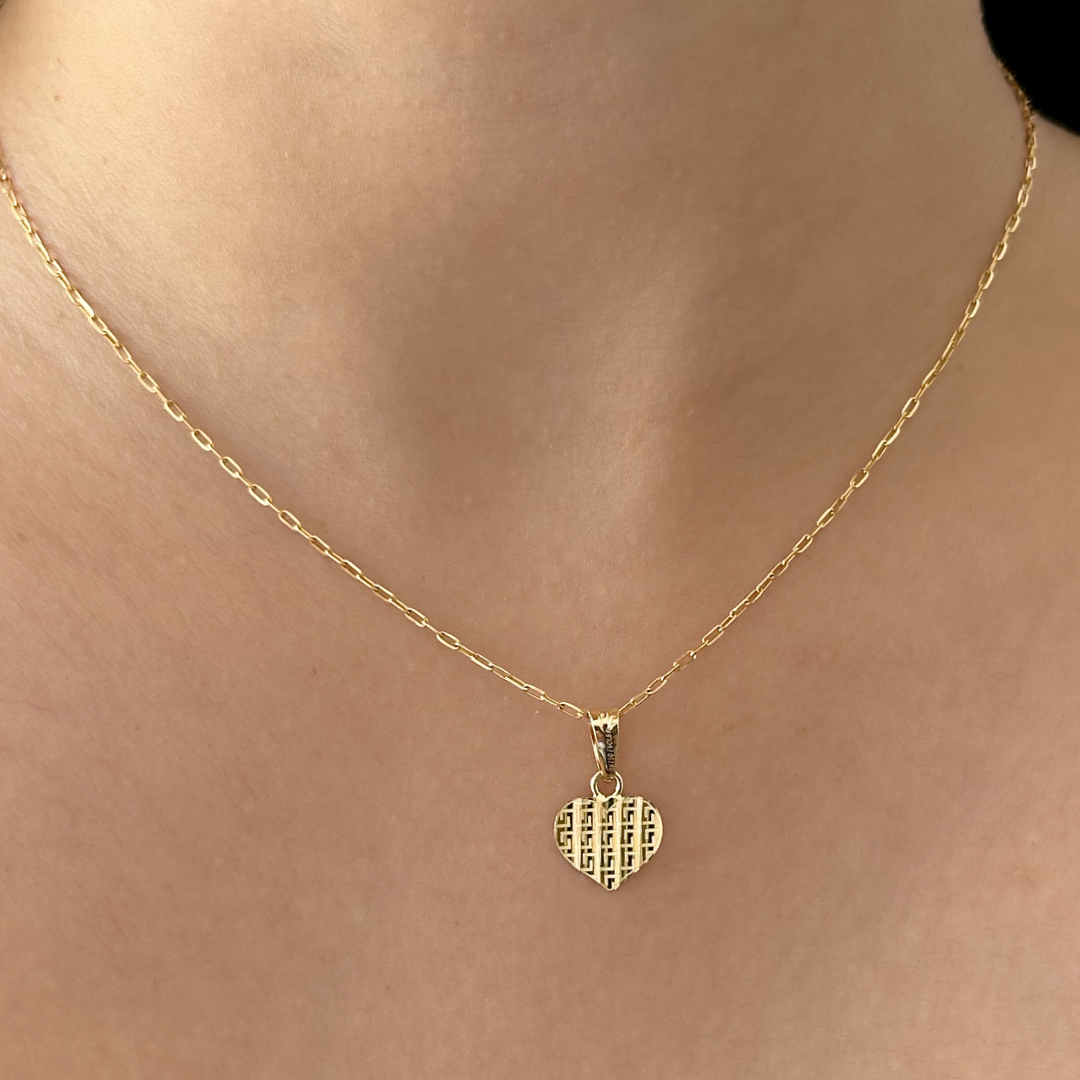 Meander Heart Pendant