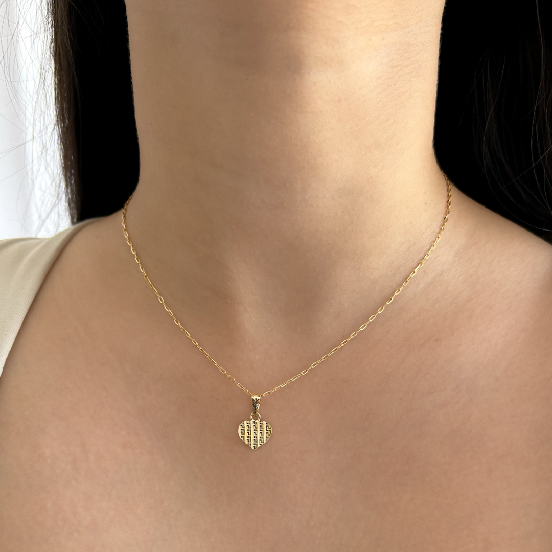 Meander Heart Pendant