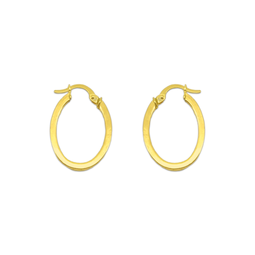 Midi Oval Meander Hoops