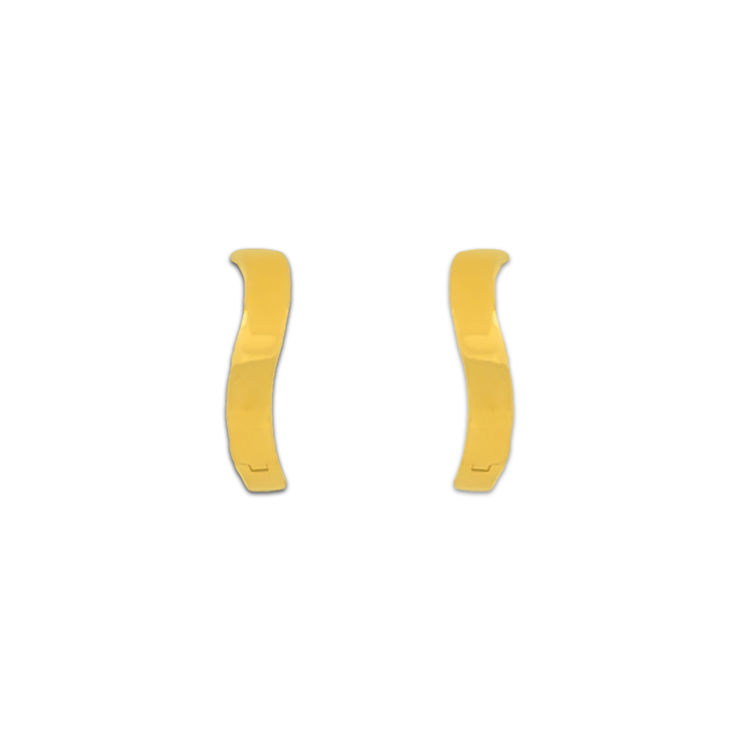 Mini Flat Curvy Hoops