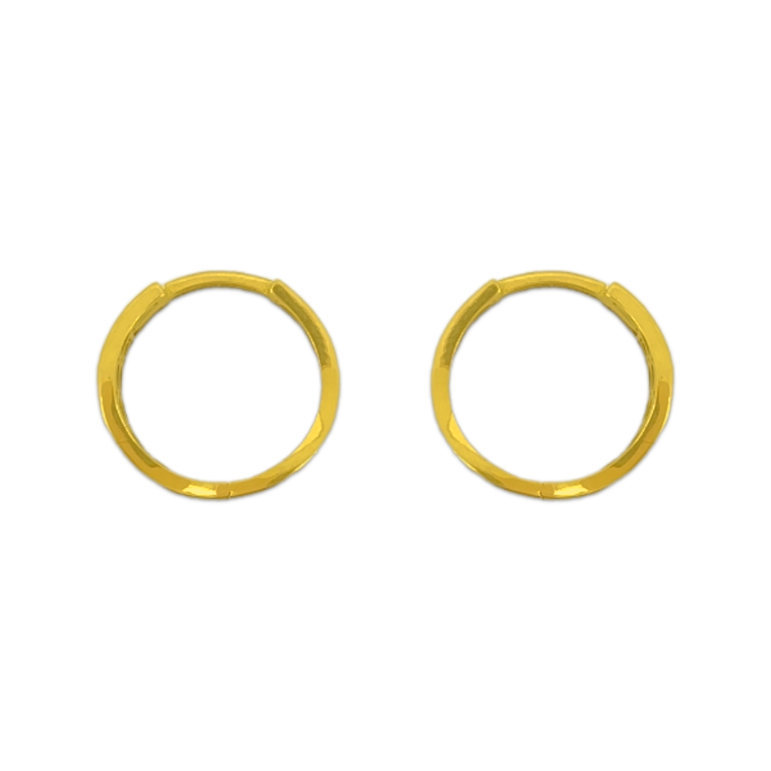 Mini Flat Curvy Hoops