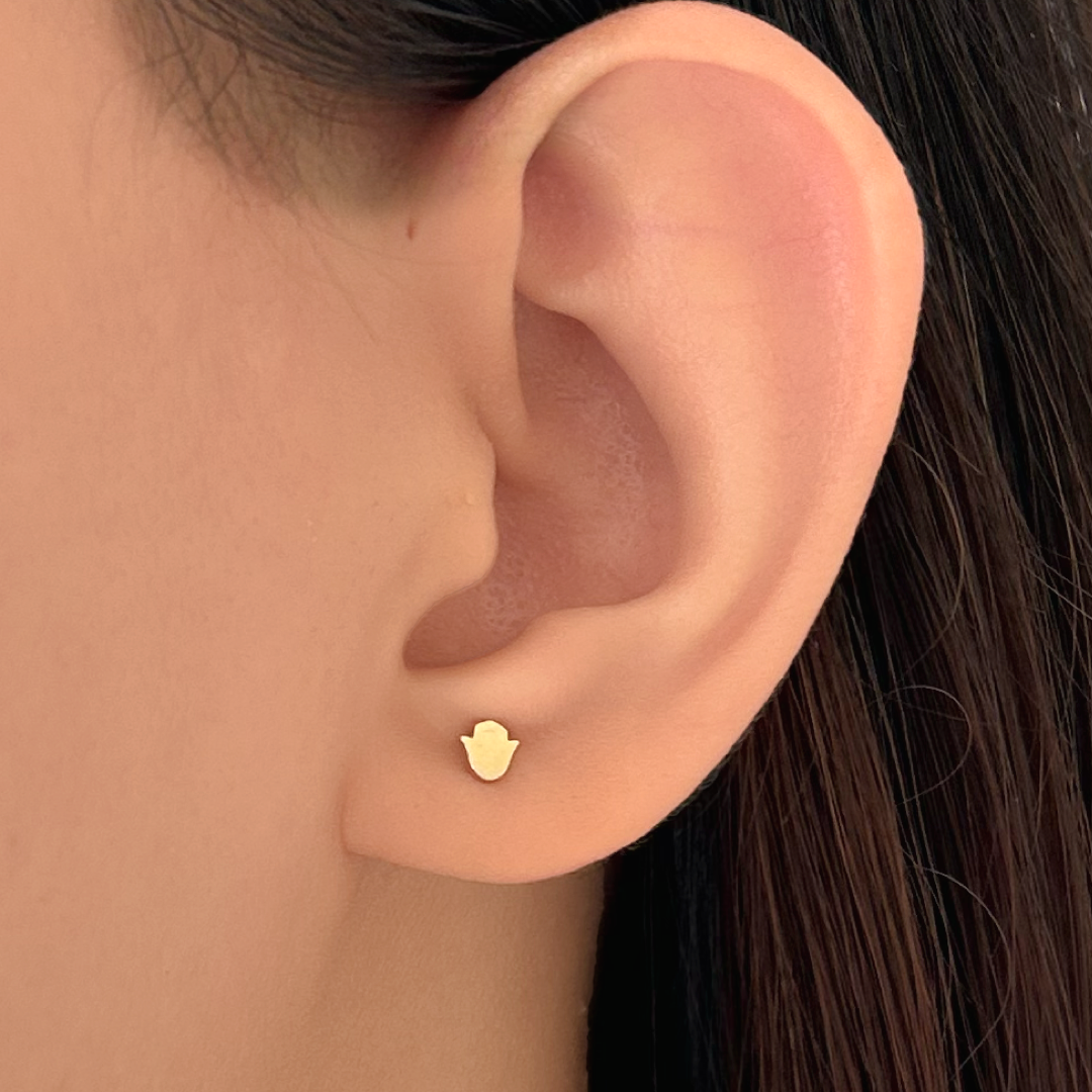 Mini Hamsa Studs
