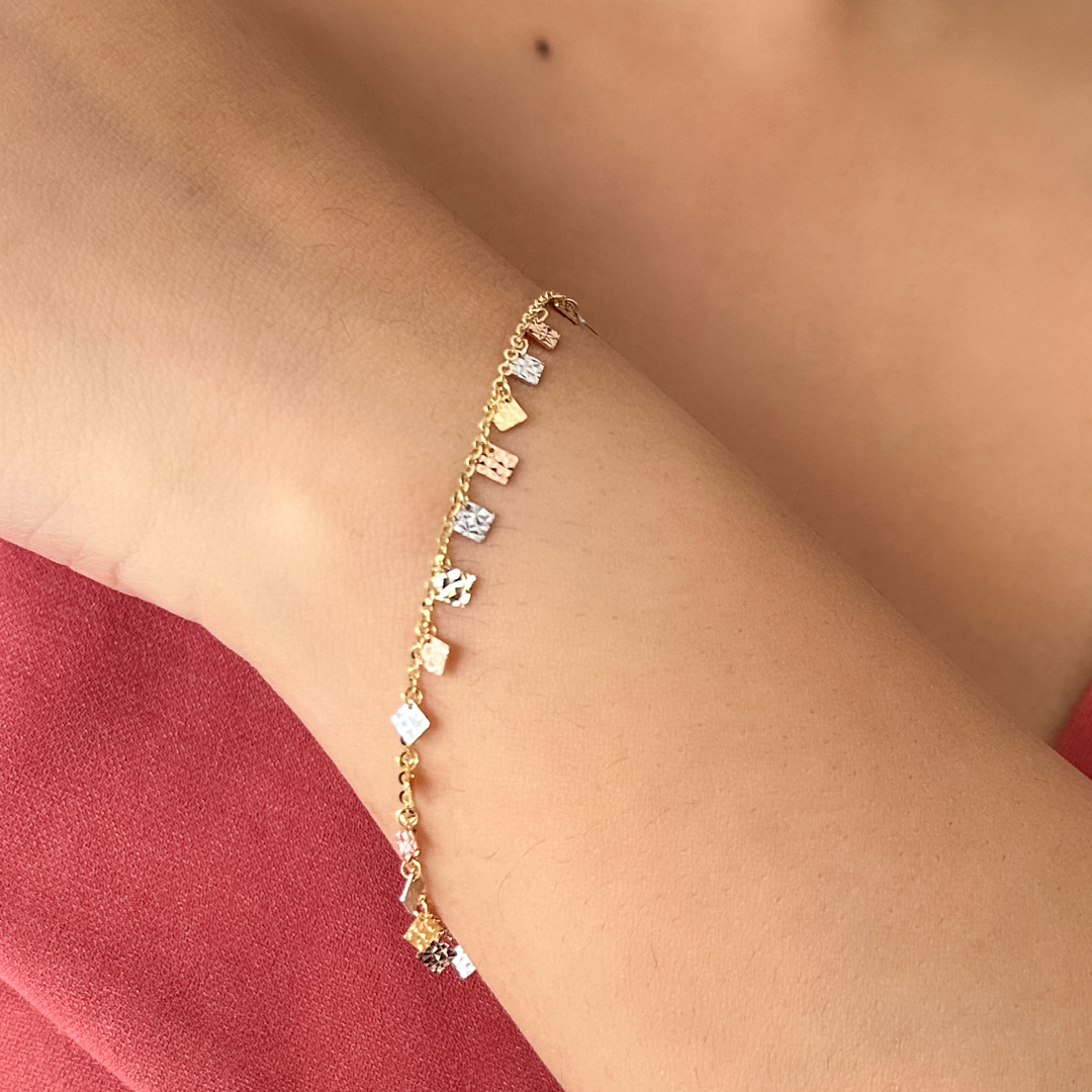 Multi Rhombus Charm Bracelet