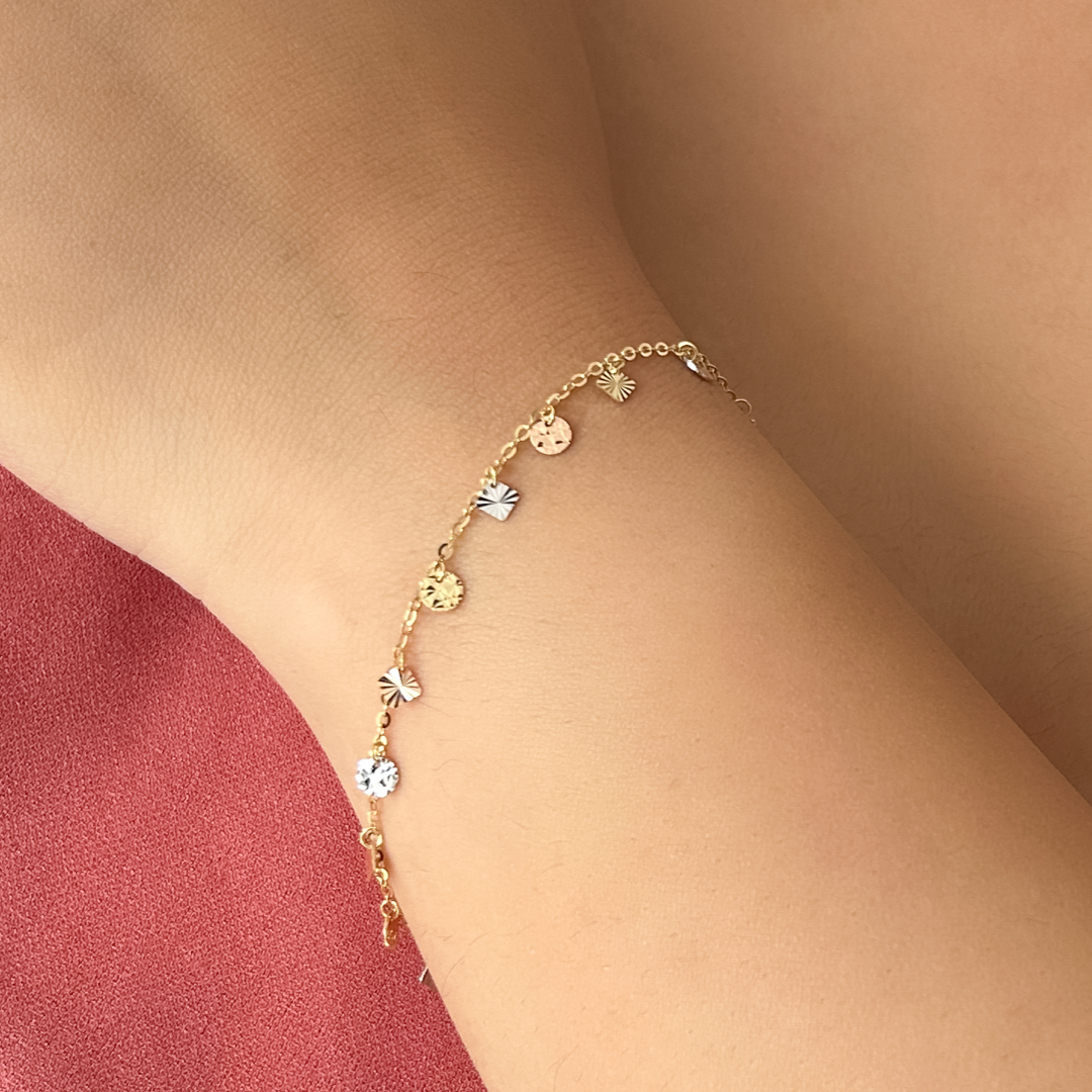 Multi Sparkle Geometric Bracelet