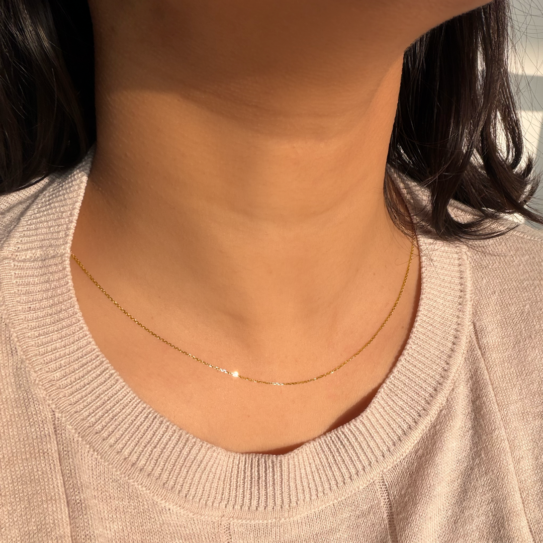 Sparkle Cable Chain - 14k