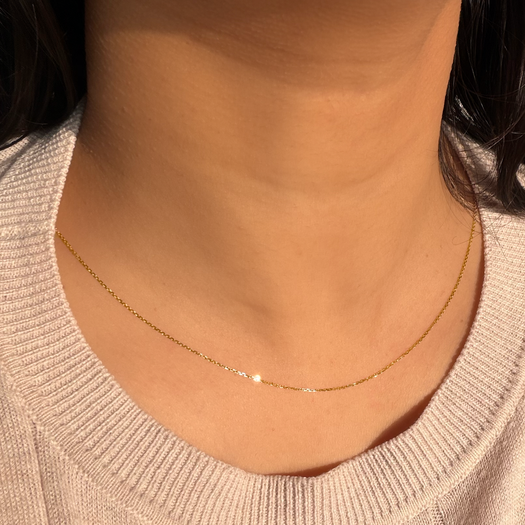 Sparkle Cable Chain - 14k