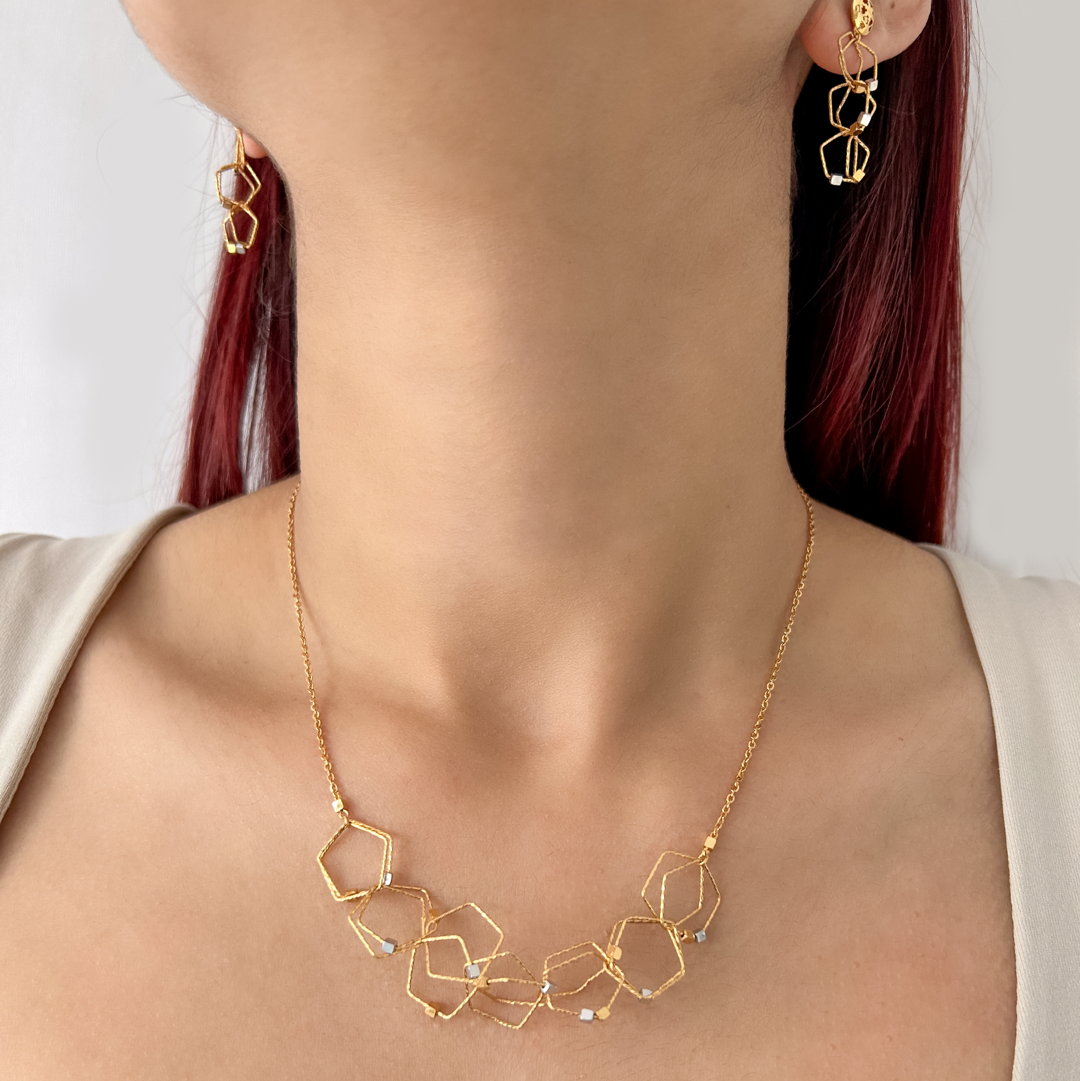 Rhombus Cube Sparkle Set