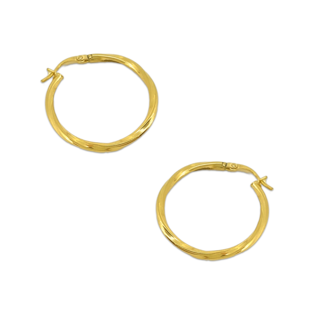 Sleek Twister Hoops
