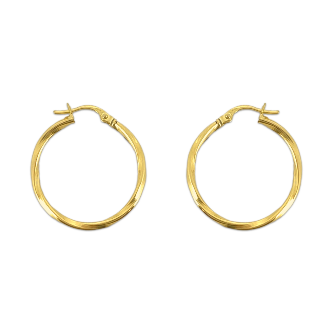 Sleek Twister Hoops