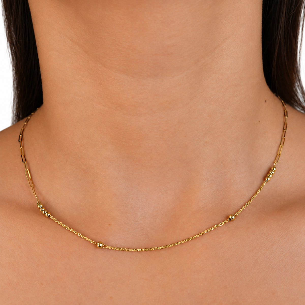 Sphere Rope Link Necklace