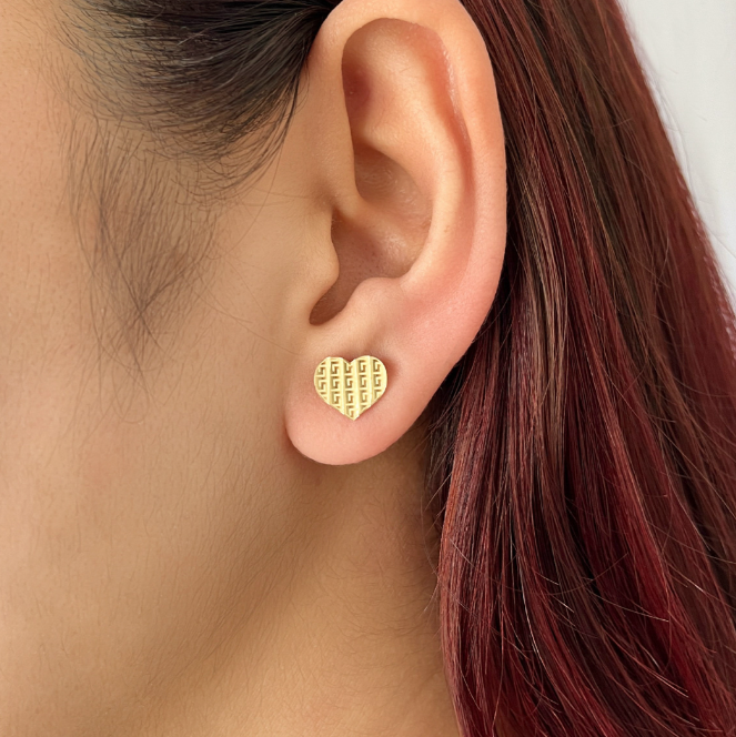 Meander Heart Pendant Set