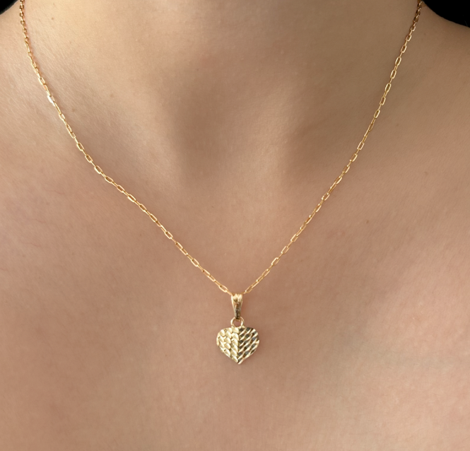 Sparkle Heart Pendant Set