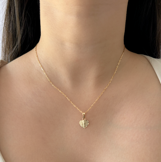 Sparkle Heart Pendant Set