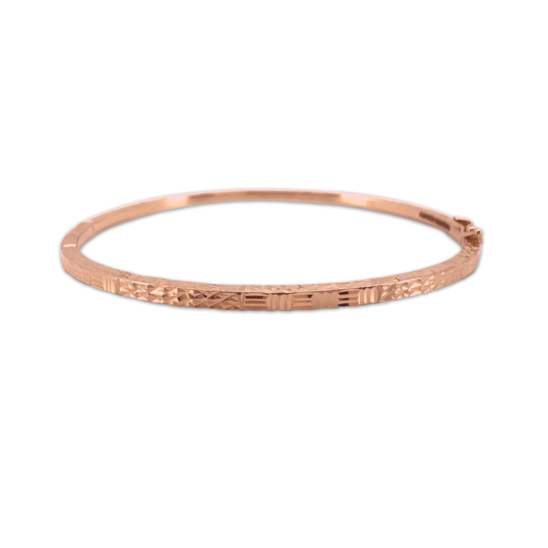 Shimmer Bangle Bracelet | Rose