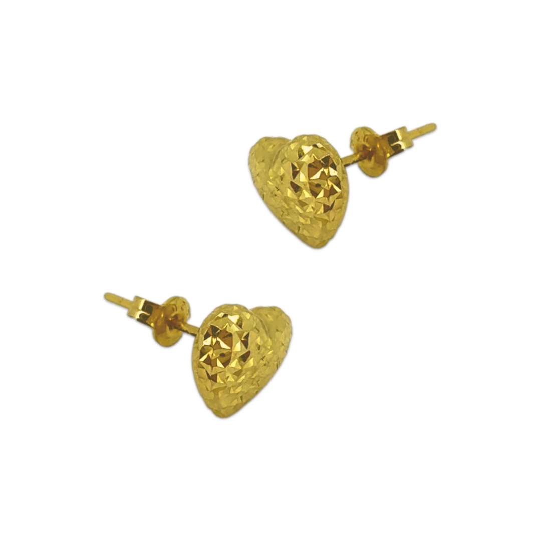 Shimmer Heart Studs