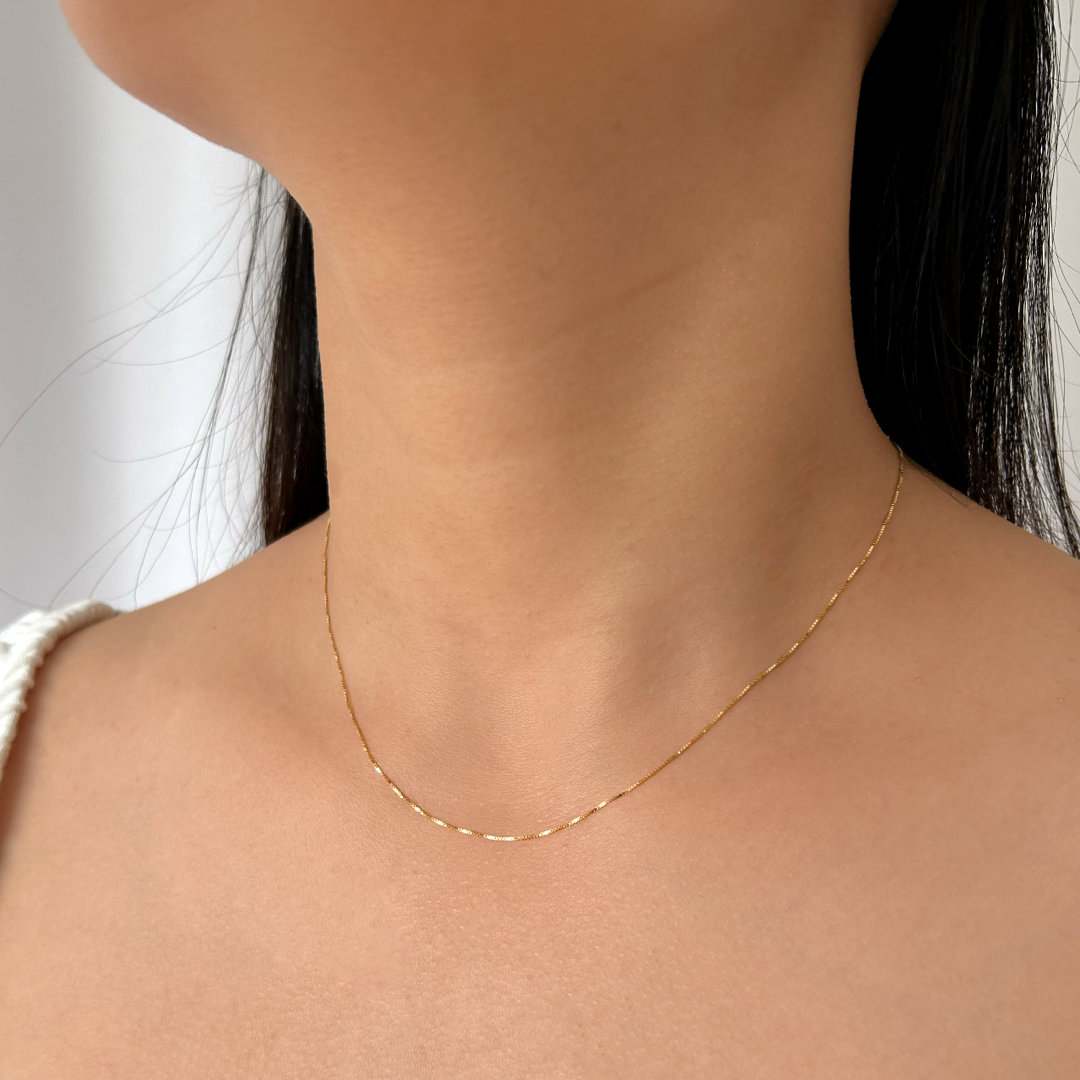 Slick Box Chain | Yellow