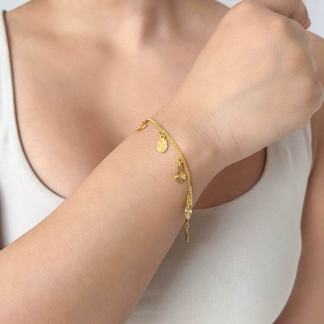 Sparkle Bold Charm Bracelet
