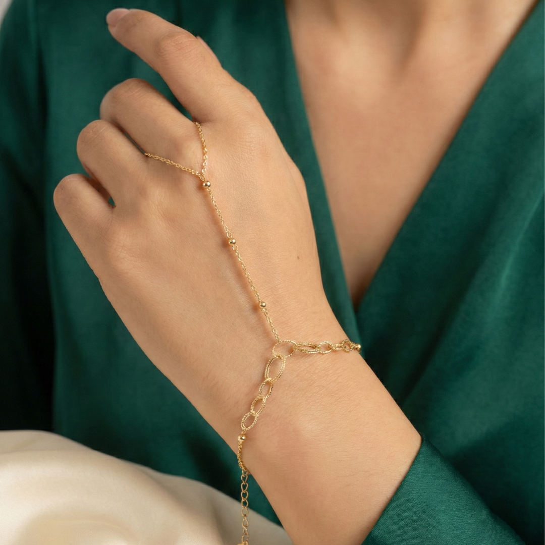 Sparkle Link Bead Handchain