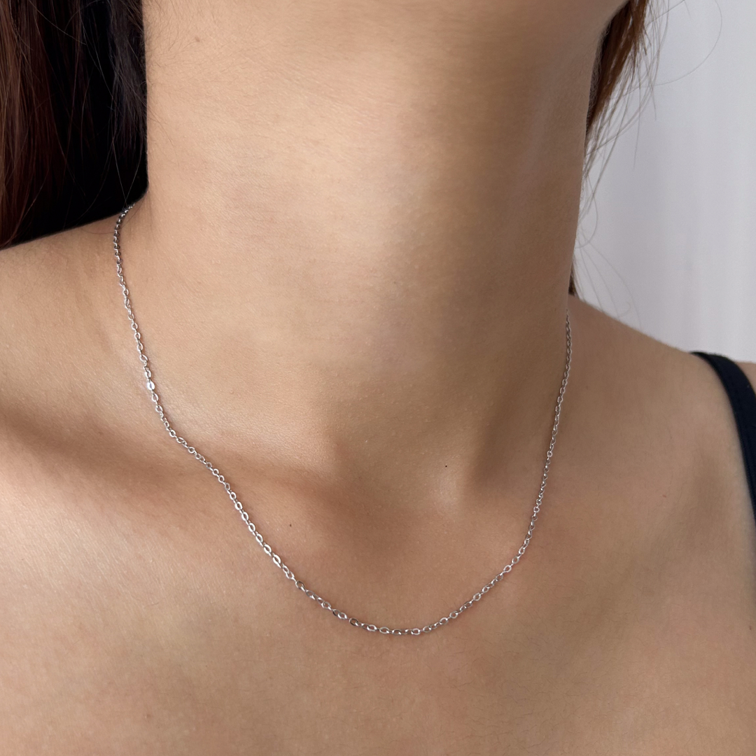 Bold Cable Chain | White