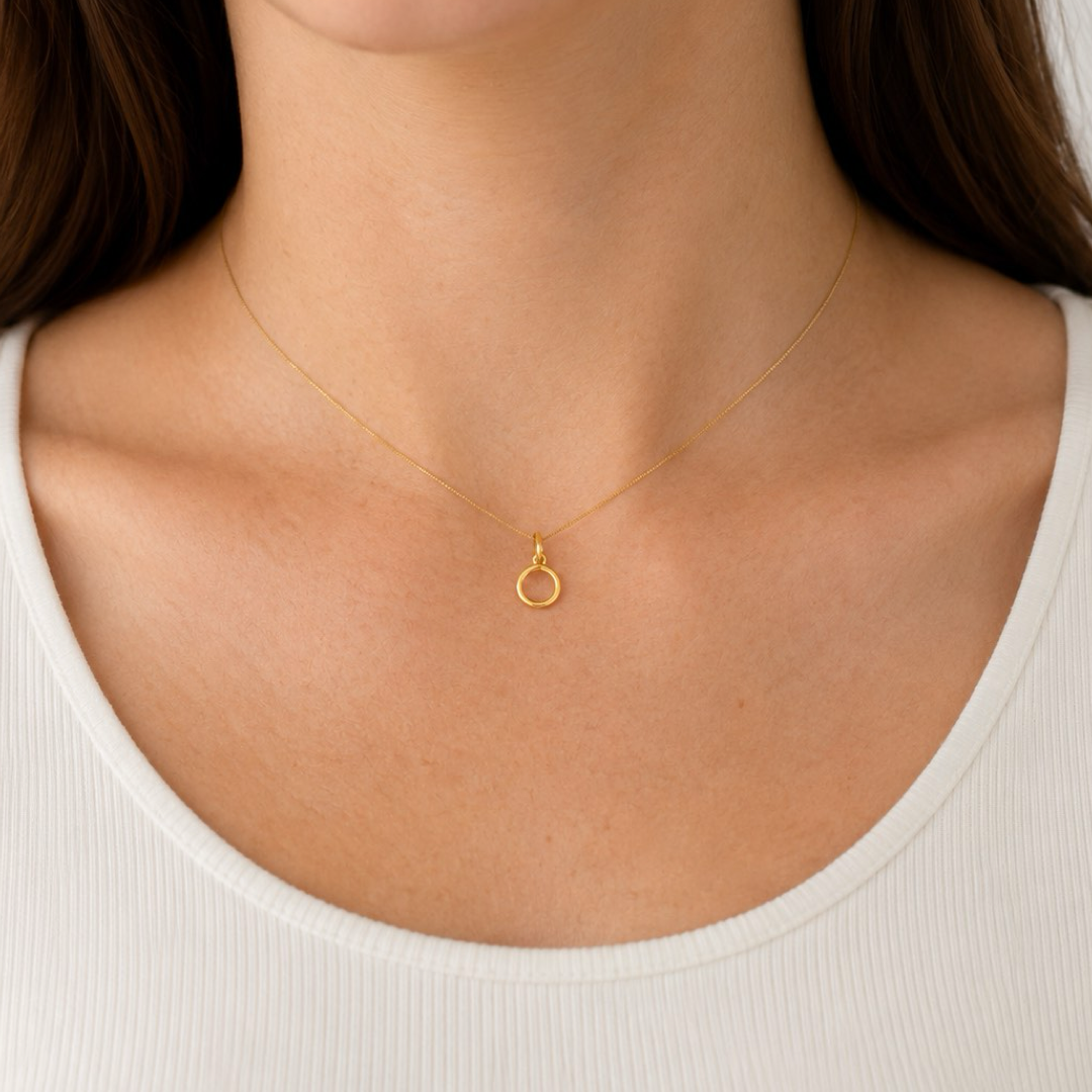 Gold Circle Pendant