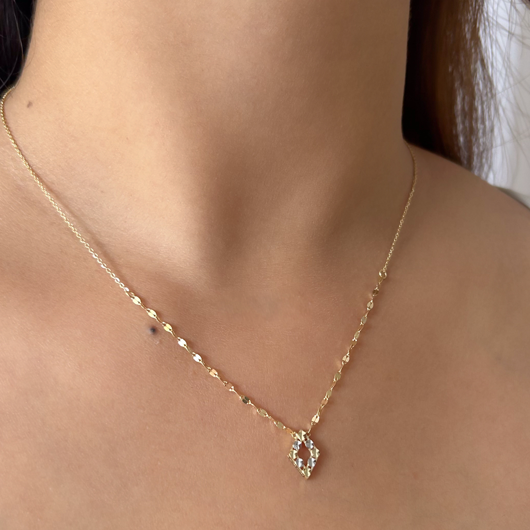 Sparkle Rhombus Enigma Necklace