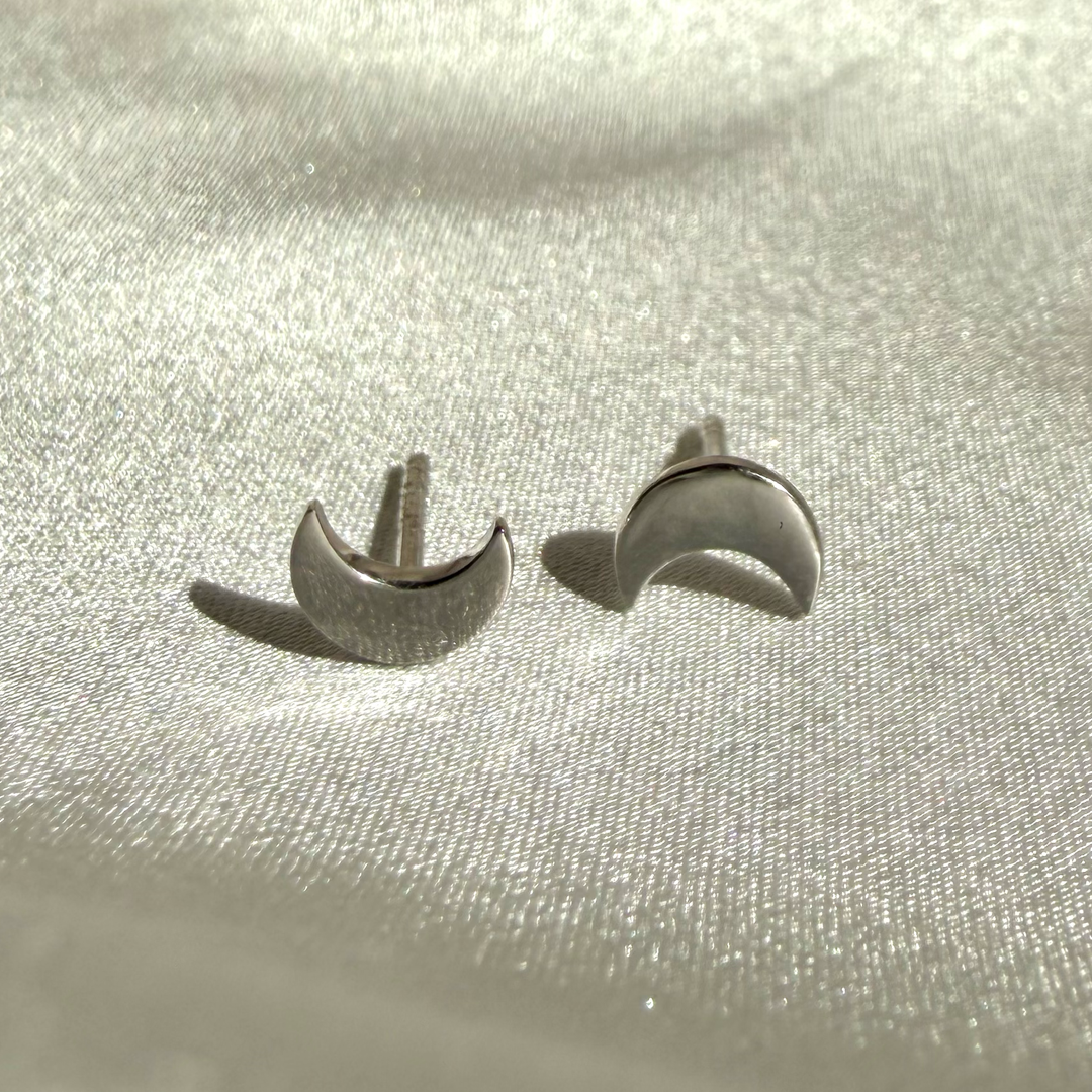 Midi Moon Studs