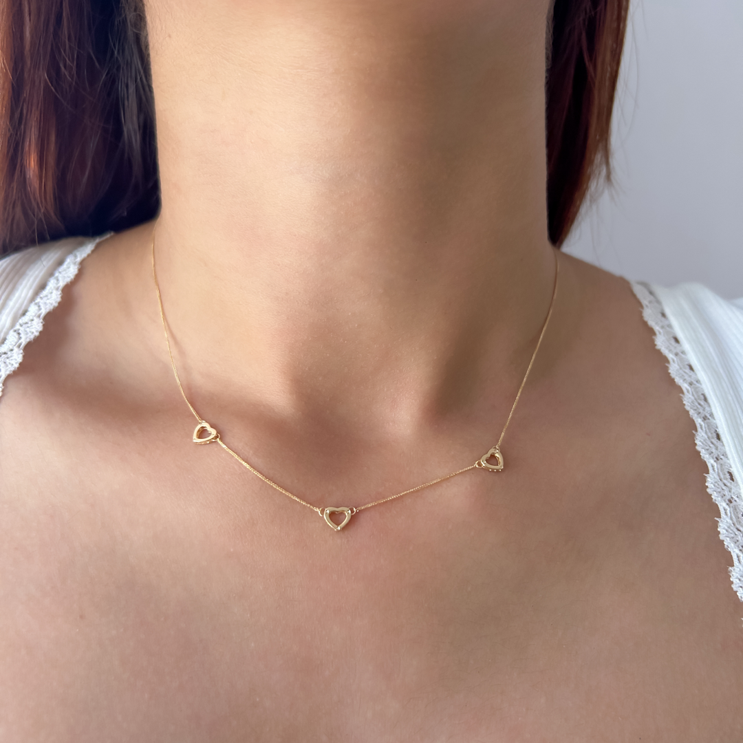 Triple Heart Necklace