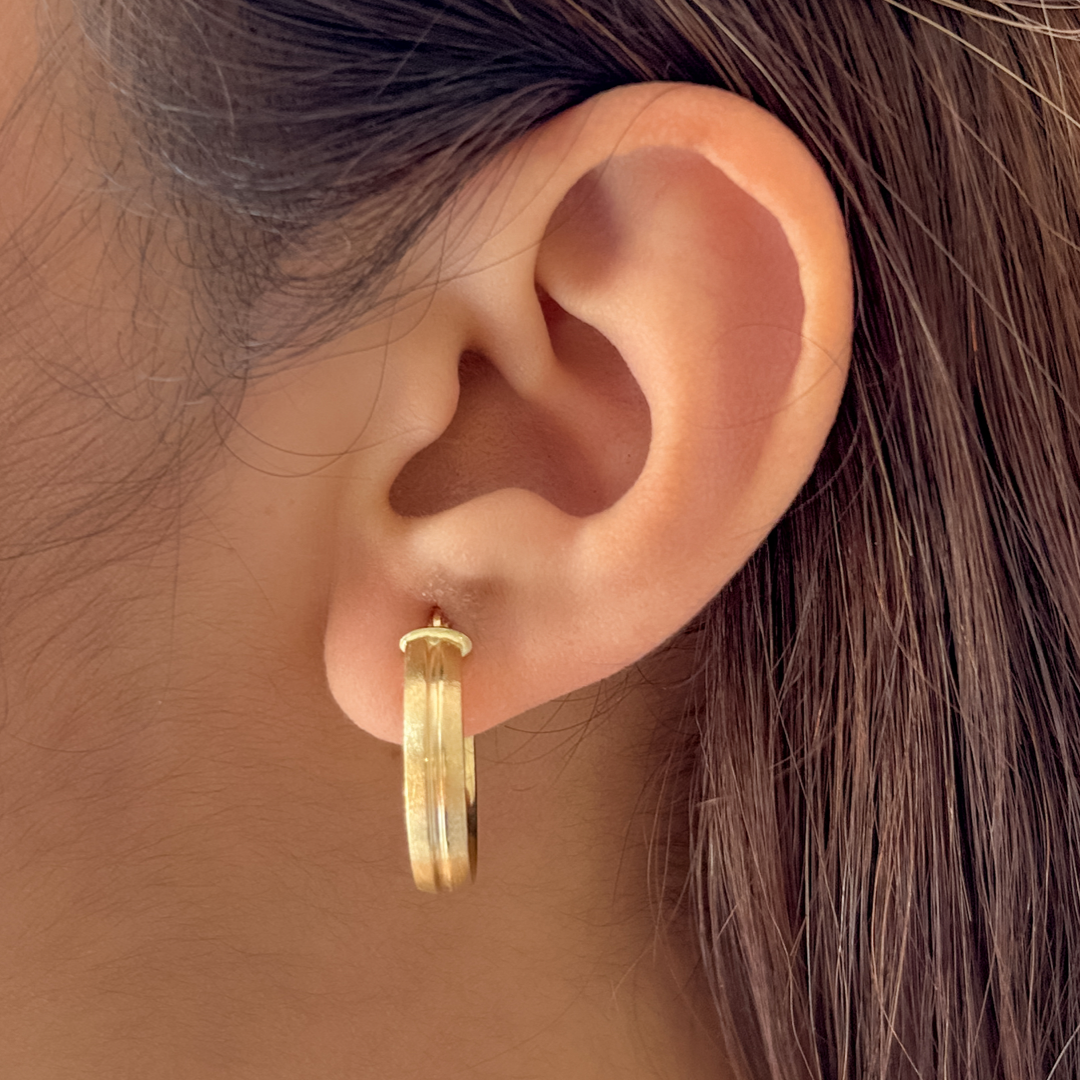 Frosted Line Hoops