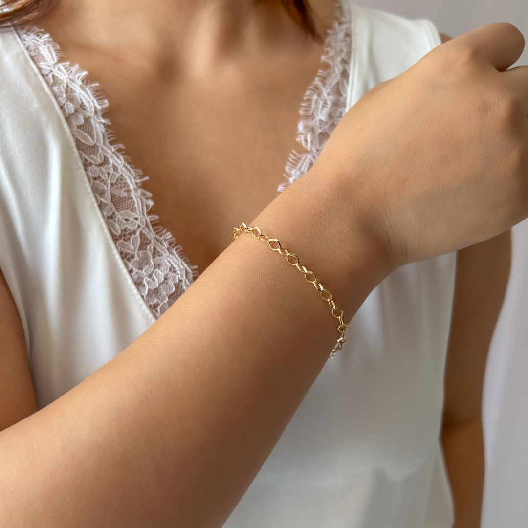 Rhombus Link Bracelet