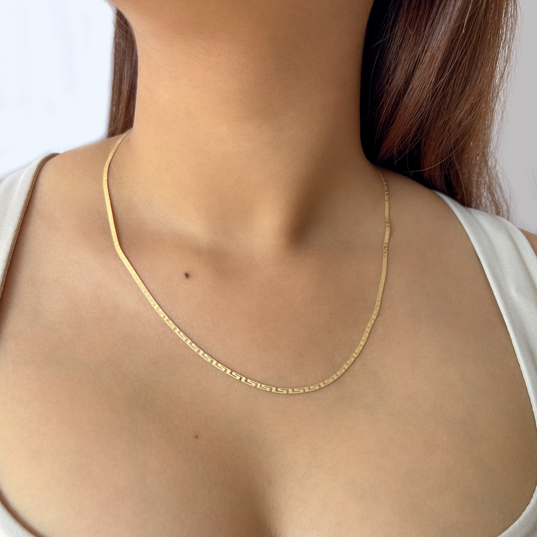 Mini Sleek Meander Snake Chain